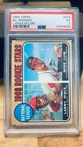 1968 N.L. ROOKIE STARS ⭐️ - HISLE / LUM - TOPPS #579 PSA 5 EX - NEW SLAB! - Picture 1 of 2