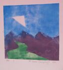UFO 1979 monoprint by then student now a WHO's WHO IN AMERICAN ART listed artist