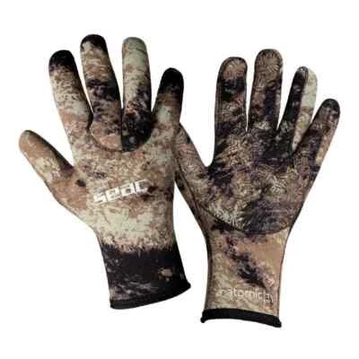 Seac Anatomic Camo Neoprene Gloves 3.5mm Underwater Fishing Apnea