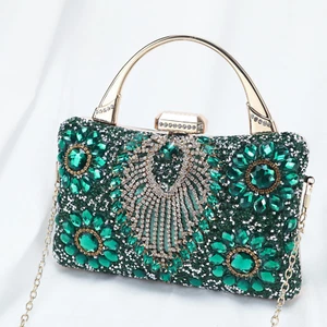 Evening Bag Clutch Purses for Women Ladies Sparkling Party Handbag Wedding Cockt - Picture 1 of 12