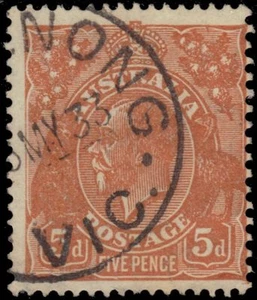 AUSTRALIA 120 (SG130) - King George V "1932 Brown Buff" (pa36620) - Picture 1 of 1