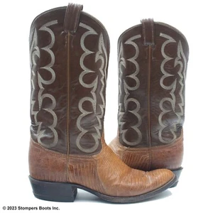 Tony Lama 13 Pulgadas Marrón Lagarto Botas de Vaquero 10 B - Imagen 1 de 10