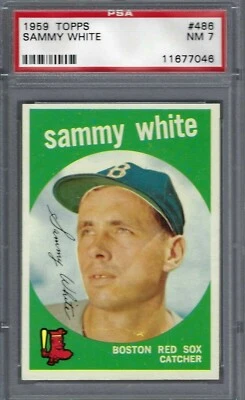 1959 Topps #486 PSA 7 Sammy Red Sox 486 - Image 1 of 2