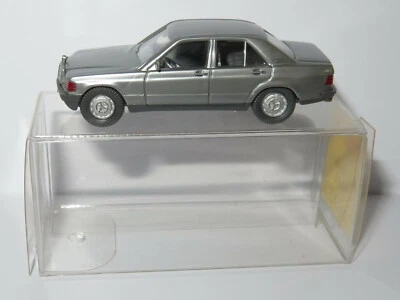 MICRO WIKING HO 1/86 1/87 MERCEDES BENZ 190 E GRIS FONCE METAL #12145 IN BOX2 - Photo 1/4