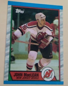 Topps Hockey #102 1989-90 John MacLean muy bueno/excelente - Imagen 1 de 2