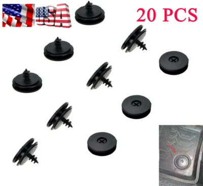 Juego de 20 pinzas de fijación antideslizantes premium negras para alfombras de coche abrazaderas de fijación sujetador Foto 1 de 4