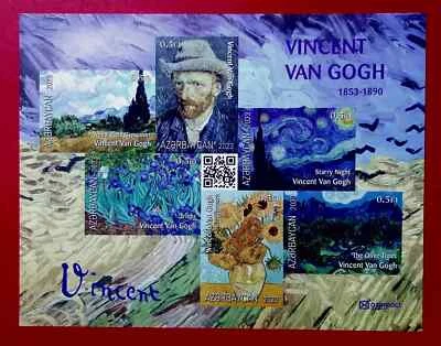 Azerbaiyán 2023 *Vincent van Gogh *ARTISTA *ARTE * PINTURAS * Hoja * IMPERF MNH Foto 1 de 2