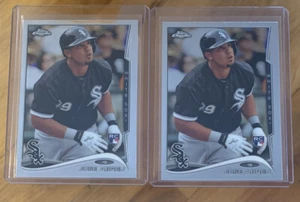 2014 Topps Chrome Jose Abreu Base Rookie Card #199 Chicago White Sox Lot x2 - Picture 1 of 2