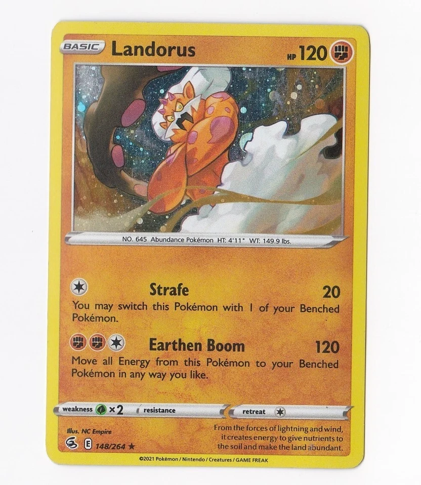 2021 Pokémon Basic LANDORUS HP 120 148/264 Holo - Image 1 of 1
