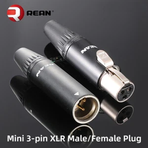 1 pieza NEUTRIK REAN 3/4/5 pines conector de cable pequeño xlr macho hembra mini enchufe de audio - Imagen 1 de 14