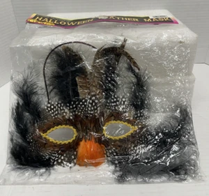 Máscara de plumas de Halloween unisex para niños talla única para la mayoría - Imagen 1 de 4
