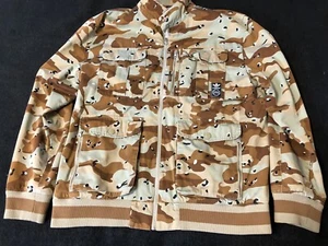 Adidas Originals Court Champ Jacket Bliss Camo Camouflage Zip Up Coat XL Rare - Picture 1 of 14