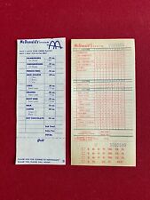 1950's / 60's, McDonald's, "Un-Used" Menu Order Sheets (RARE) Vintage