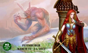 M:TG- "Easter Bunny" playmat from Grand Prix Pittsburgh 2013 art by rk Post - Picture 1 of 1