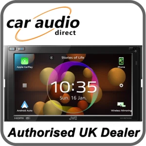 JVC KW-M875DBW 6.8" Double DIN Wireless Apple CarPlay Android Auto WiFi BT Calls - Picture 1 of 6