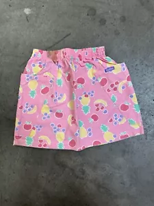 Vintage Oshkosh Bgosh Pink Fruit Print Skirt 4T NWOT - Picture 1 of 8