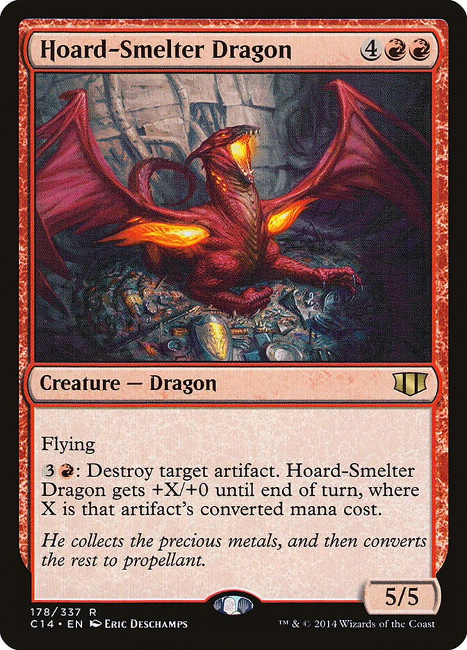 MTG Hoard-Smelter Dragon  - Commander 2014 #178 - Image 1 of 1
