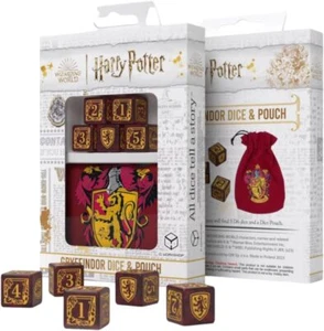 Harry Potter Dice - Gryffindor D6 & Pouch Set - Picture 1 of 1
