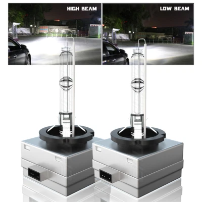 Bombilla de faro HID delantera para Lincoln MKS 2009-2016 haz alto y bajo stock cantidad 2 Foto 1 de 4