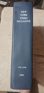 Library Bound New York Times Magazine April-June 1966 Hardcover. All issues - Bild 1 von 8