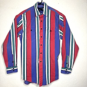 Vintage 90’s Wrangler Shirt Men 16.5- 35 Brushpopper Western Cowboy Rodeo Cotton - Bild 1 von 11