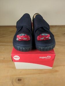 Superfit Boy's Bill Cars Shoes Slip-On Trainers Blue Size UK5.5 EU 38