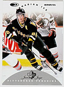 1996-97 DONRUSS CANADIAN ICE #1 JAROMIR JAGR Pittsburgh Penguins Hockey Card