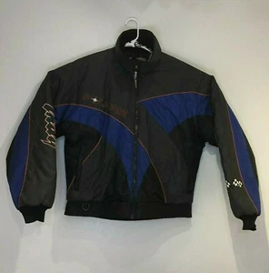 POLARIS INDY Men’s Winter Snowmobile Jacket Vintage Retro 90's Zip Sz Large - Picture 1 of 12