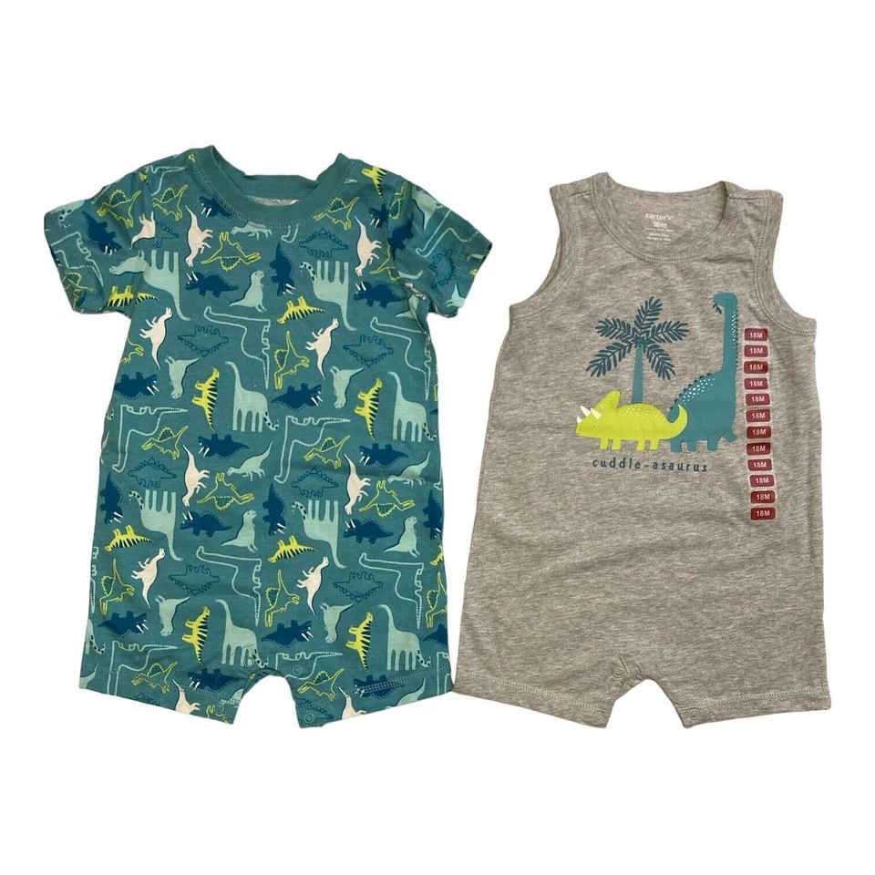 Pack de 2 mamelucos de algodón Carter's Baby Boys elige tallas temáticas Foto 1 de 1