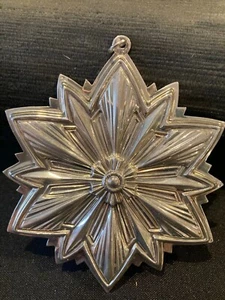 1993 Gorham Sterling Weihnachten Schneeflocke Ornament - Bild 1 von 3