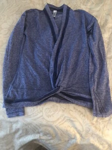 Lululemon Children's Ivivva Cross Front Jacket Purple size 14 w/ cinched back - Picture 1 of 5