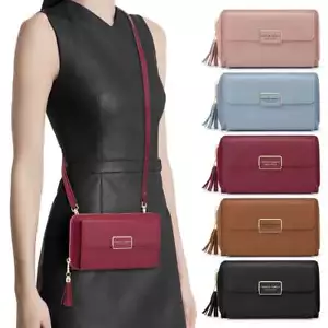 Women Tassel PU Leather Messenger Handbag Crossbody Shoulder Purse Wallet Bag - Picture 1 of 17