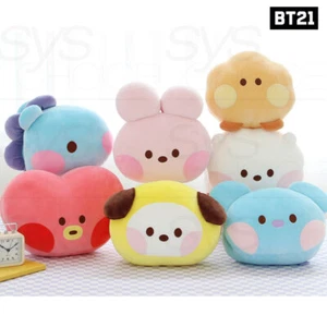 BTS BT21 Official Authentic Goods minini Hand Warmer Cushion + Tracking Number - Picture 1 of 17
