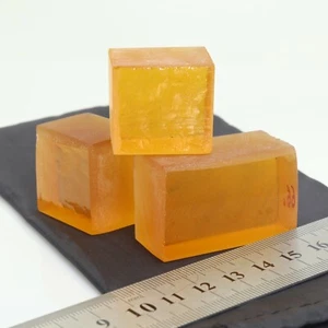 Rough Citrine golden yellow NANO heat resistant synthetic citrine lab gemstone - Picture 1 of 10