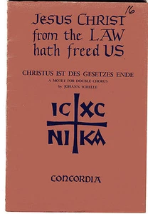JOHANN SCHELLE Jesus Christ from the Law Hath Freed Us Motet for Chorus 1958  - Picture 1 of 1