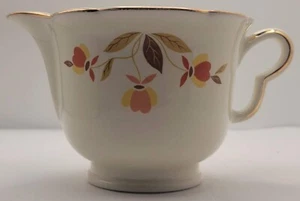 Hall China Jewel Tea Autumn Leaf Ruffled D Creamer - Picture 1 of 5