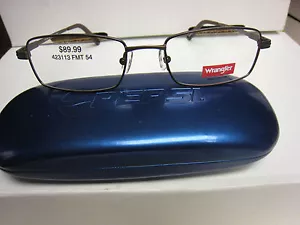 WRANGLER EYEGLASS FRAMES Style W138 in BROWN 54-19-140 With ASTORIA Case - Picture 1 of 4