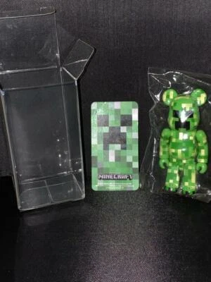 Medicom Be@rbrick 100% Serie 31 - MINECRAFT MOB CREEPER Bearbrick con Protector Foto 1 de 3