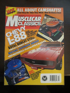 Muscle Cars Magazine October 1989 Chevy L-88 Royal Bobcat GTO '69 SS Camaro AN