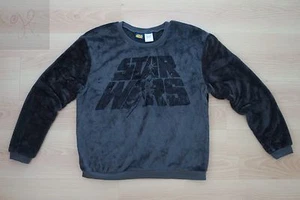 STAR WARS KIDS BOYS BLACK GRAY SOFT SWEATER SIZE L LARGE 11-13 SUPER COZY WINTER - Picture 1 of 7