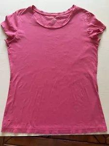 Lilly Pulitzer Vintage Pullover Top Pink T-Shirt Short Sleeve Sz Small Crew Neck - Picture 1 of 4