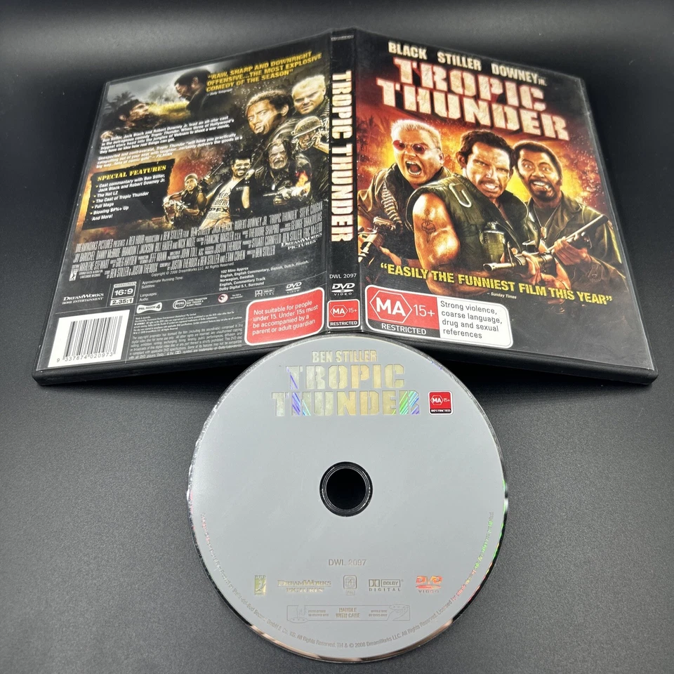 Tropic Thunder (DVD, 2008) Region 4 - Image 1 of 1