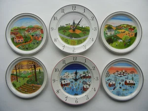 Villeroy & Boch LAPLAU Naif Einzelverkauf: Frühling Sommer Herbst Winter Wanduhr - Picture 1 of 12