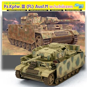 DRAGON 1/35 PIEZAS.KPMFW II (FL) AUSF.M CON KIT MODELO SCHERZEN - Imagen 1 de 1