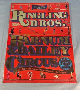 Vintage Ringling Bros Barnum & Baily Circus 1986 Kennrth Feld Program - Picture 1 of 2