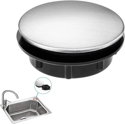 Stainless Steel Kitchen Sink Tap Hole Blanking Plug Stopper Basin Cover 36mm - Image 1 of 4