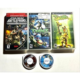 PlayStation Portable PSP Action Video Game Bundle Works🔥Nice! Daxter TMNT GTA
