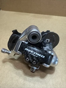 Deragliatore posteriore Campagnolo Record fibra di carbonio titanio 10 velocità rbl60 - Foto 1 di 6