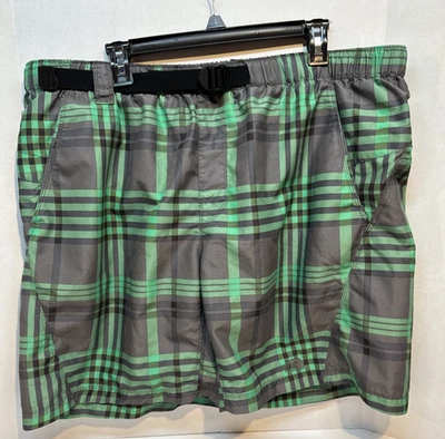 Pantalones Cortos de Natación THE NORTH FACE Verde con Cinturón 8" Talla XL Alto Forrado Foto 1 de 4