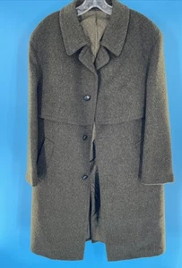 Baur Loden Schurwolle Mohair Herren Mantel Gr. 48 - Top Zustand, olivgrün - Bild 1 von 6